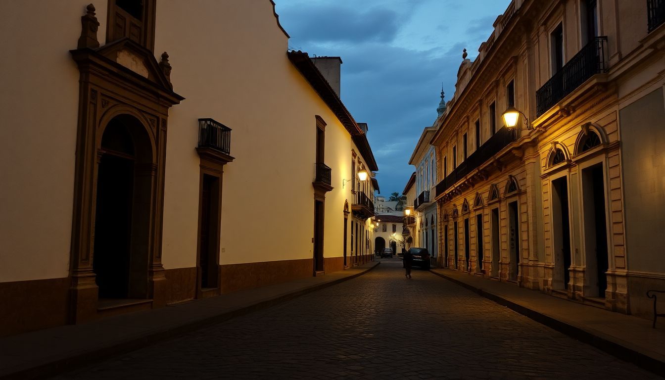 A photo of Zona Colonial in Santo Domingo, featuring historic buildings.