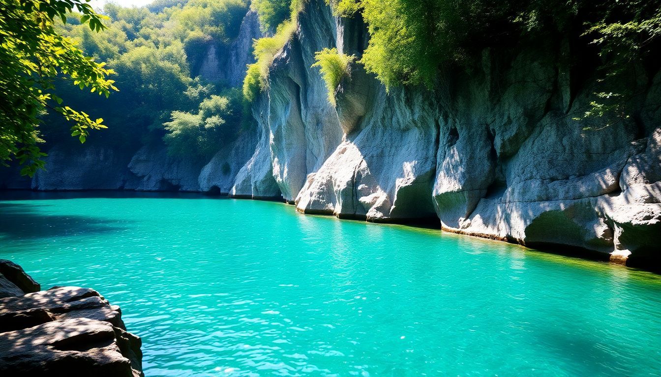 A clear photo of Hoyo Azul, highlighting emerald waters in Cap Cana.